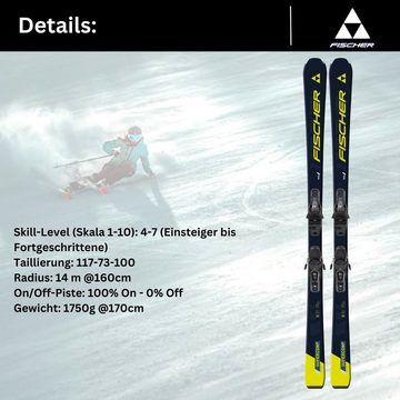 Fischer Sports Ski, Ski Fischer RC4 Supercomp SLR 2024 + Bindung RS10 SLR Z3-10 Alpinski