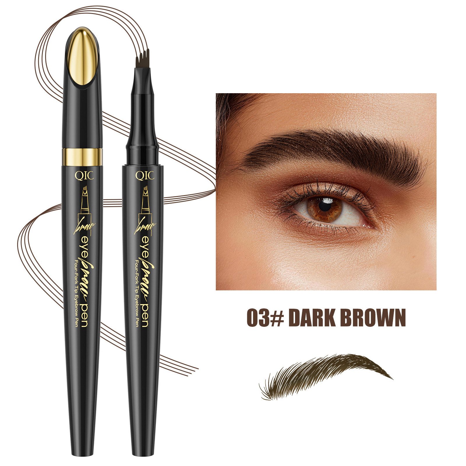 DEBAIJIA Augenbrauen-Stift Augenbrauenstift Natürlich Long Lasting Eyebrow Pencil
