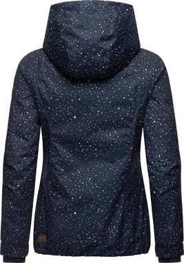 Ragwear Winterjacke Dizzie Print Gemusterte Damen Jacke für kalte Tage