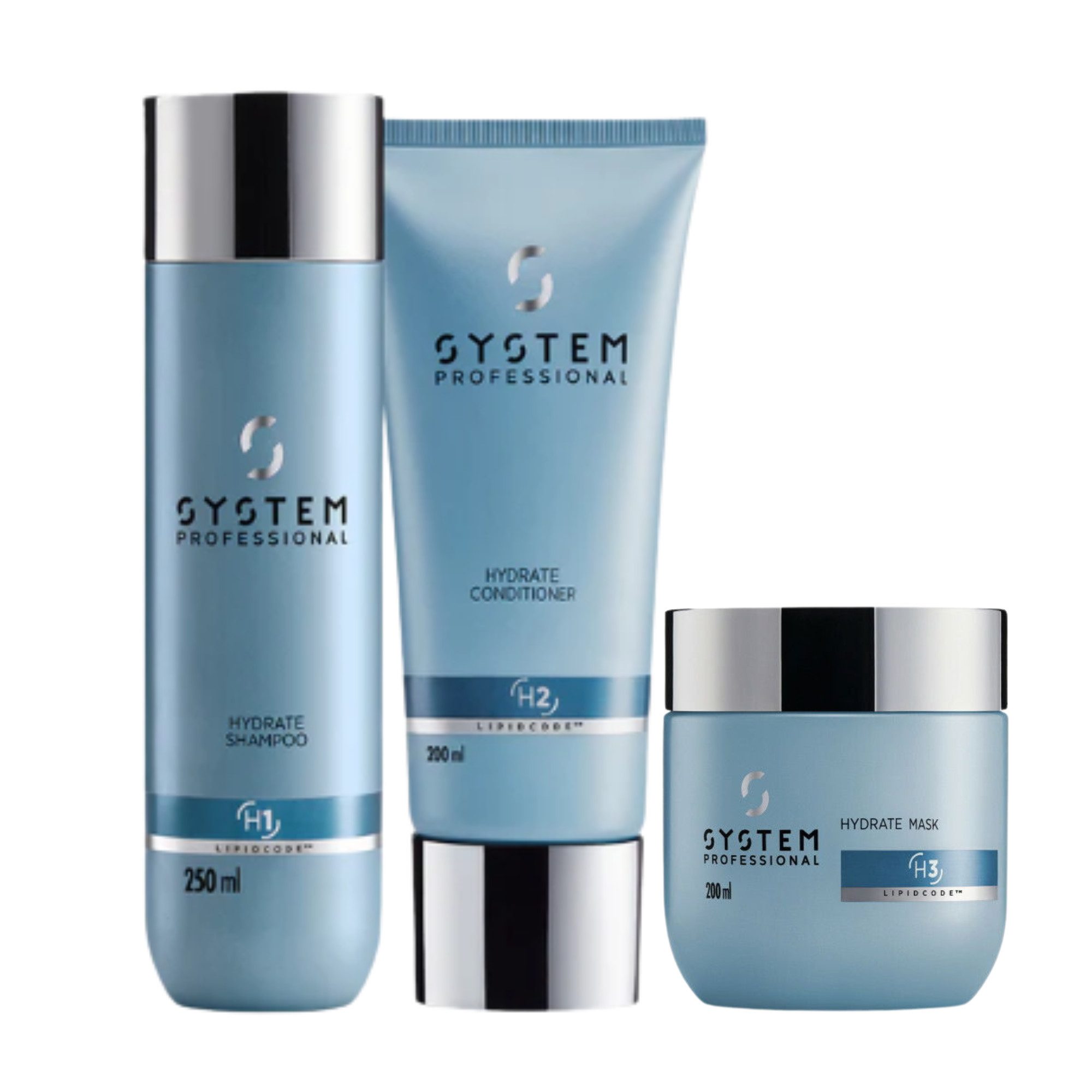 System Professional Haarpflege-Set System Professional Hydrate Set Shampoo + Conditioner + Maske, 3-tlg., reichhaltig