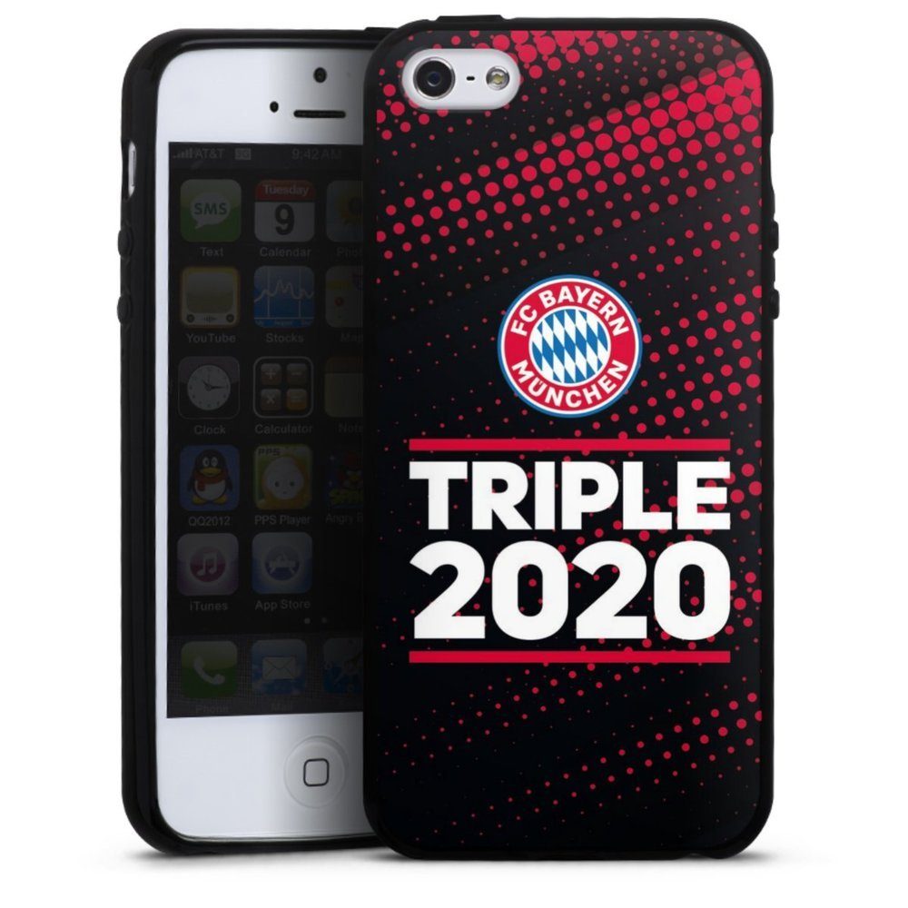 DeinDesign Handyhülle Triple 2020 Rauten, Hülle FC Bayern München FCB Champions League