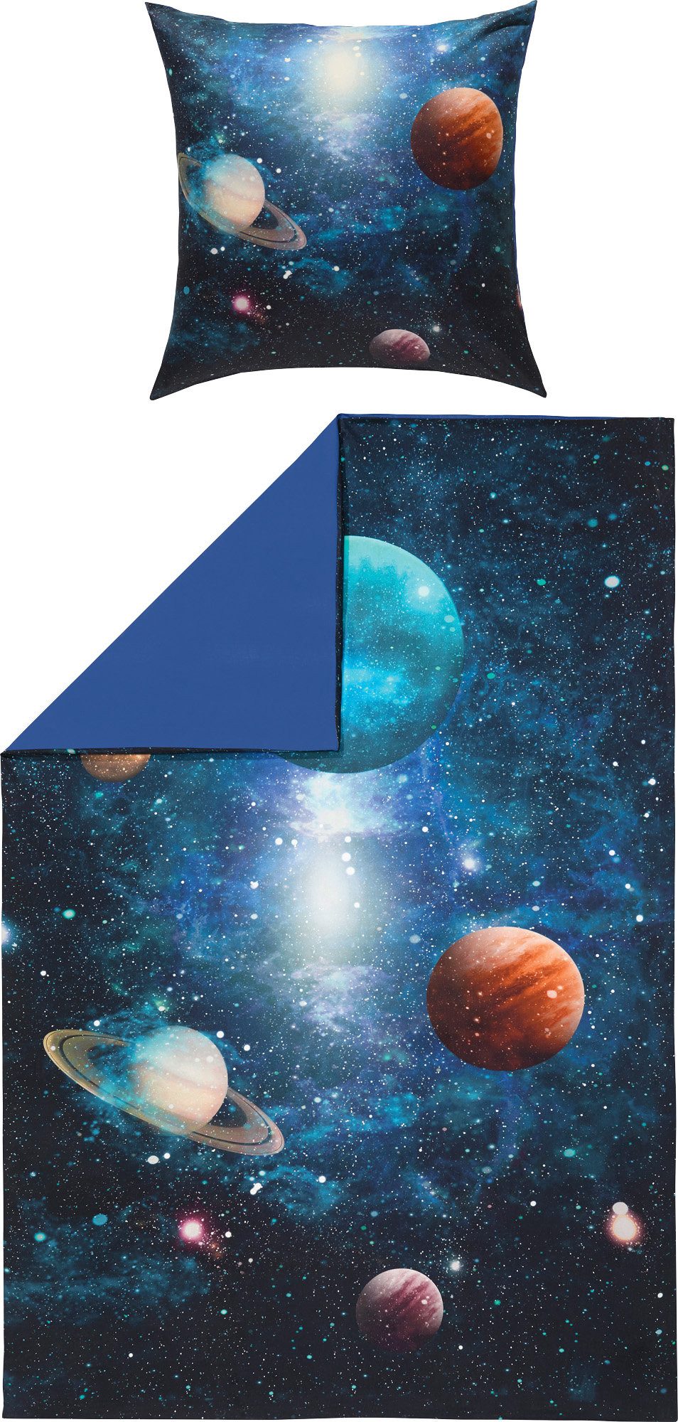 Erwin Müller Kinderbettwäsche Wendebettwäsche, Mako-Satin, Motiv günstig online kaufen