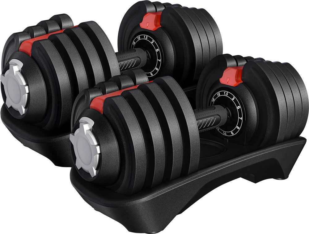 Yaheetech Hantel-Set 11/12/16-in-1 Kurzhanteln 12,5kg/18 kg/24 kg/40 kg, Verstellbare Hantel für Zuhause & Fitnessstudio