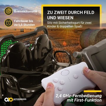 Actionbikes Motors Elektro-Kinderauto Elektroauto A730 UTV, Belastbarkeit 60 kg, (2-tlg), mit Fernbedienung - USB - AUX - Soft Start - Bremsautomatik