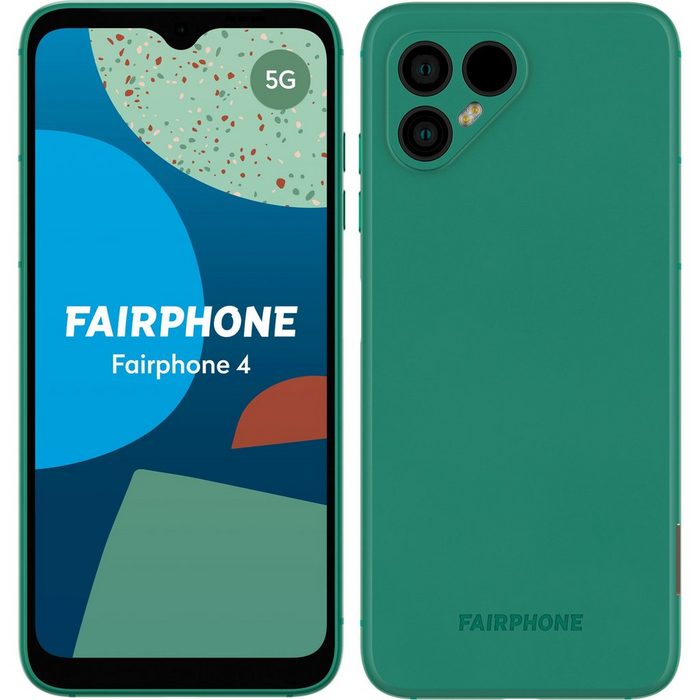 Fairphone 4 256GB Grün Android 11 Dual-SIM Smartphone (48 MP MP Kamera)