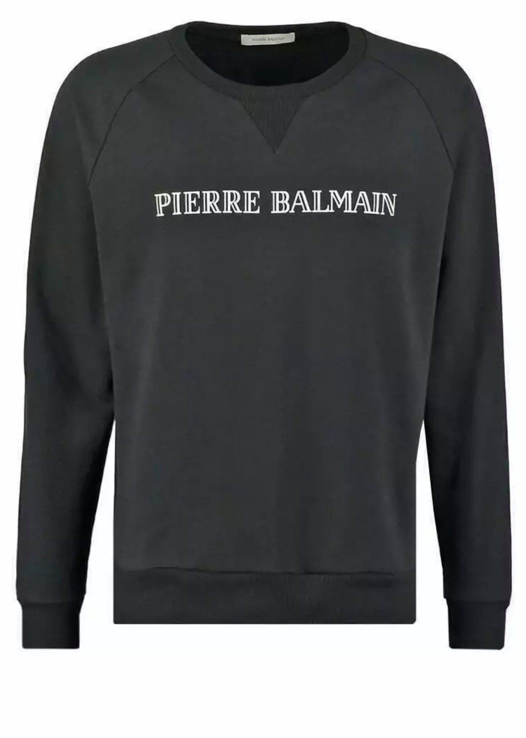 Balmain Paris Sweatshirt Pierre Balmain Pullover Relaxef Comfort Fit Gerippten Kragen mit elastischen Bündchen