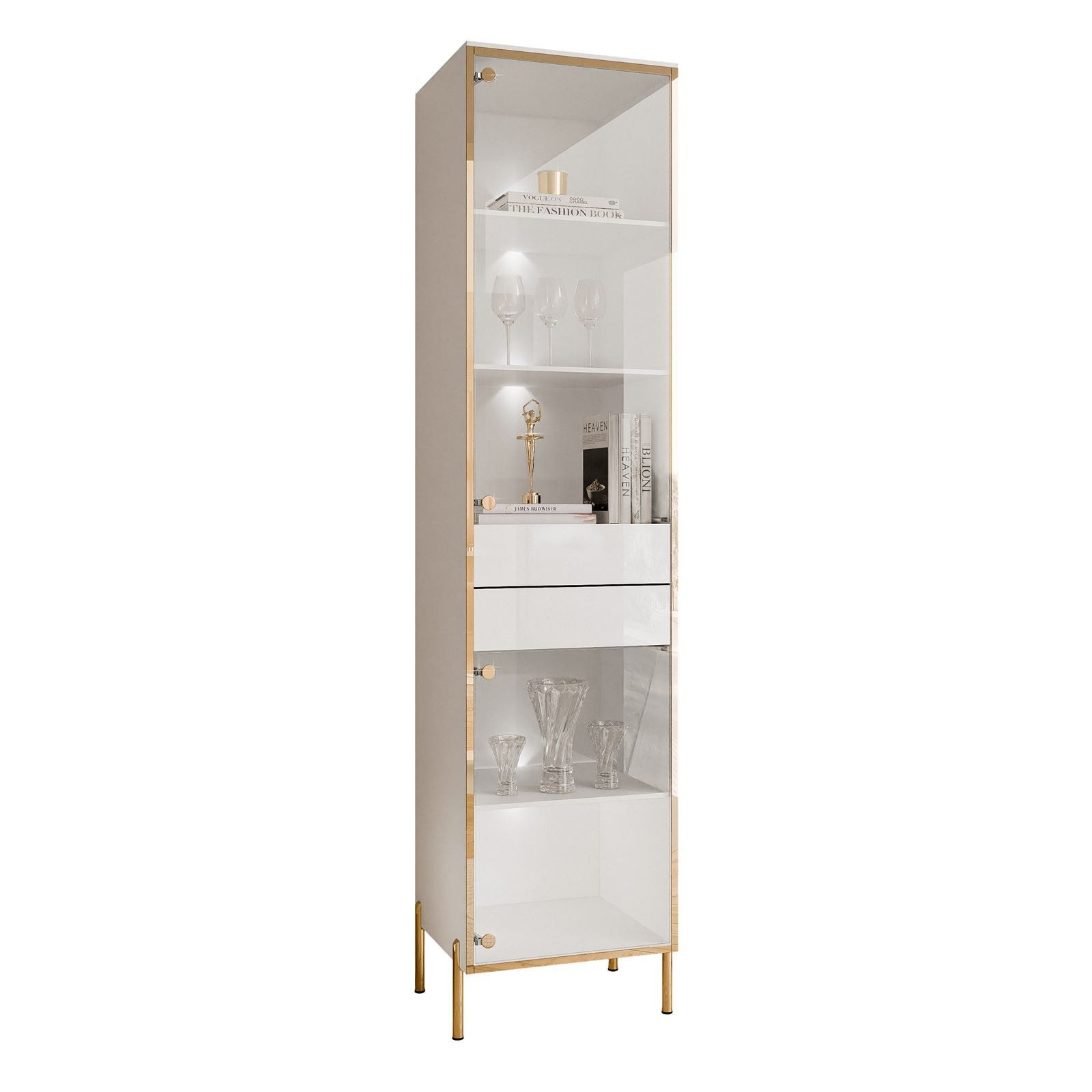Lookway Glasvitrine AURORA mit LED-Beleuchtung Breite: günstig online kaufen