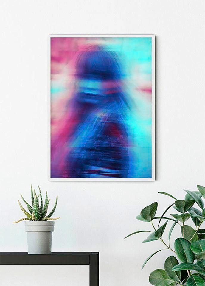 Komar Poster Neon Girl, Porträts (1 Wohnzimmer Kinderzimmer, Schlafzimmer, St)