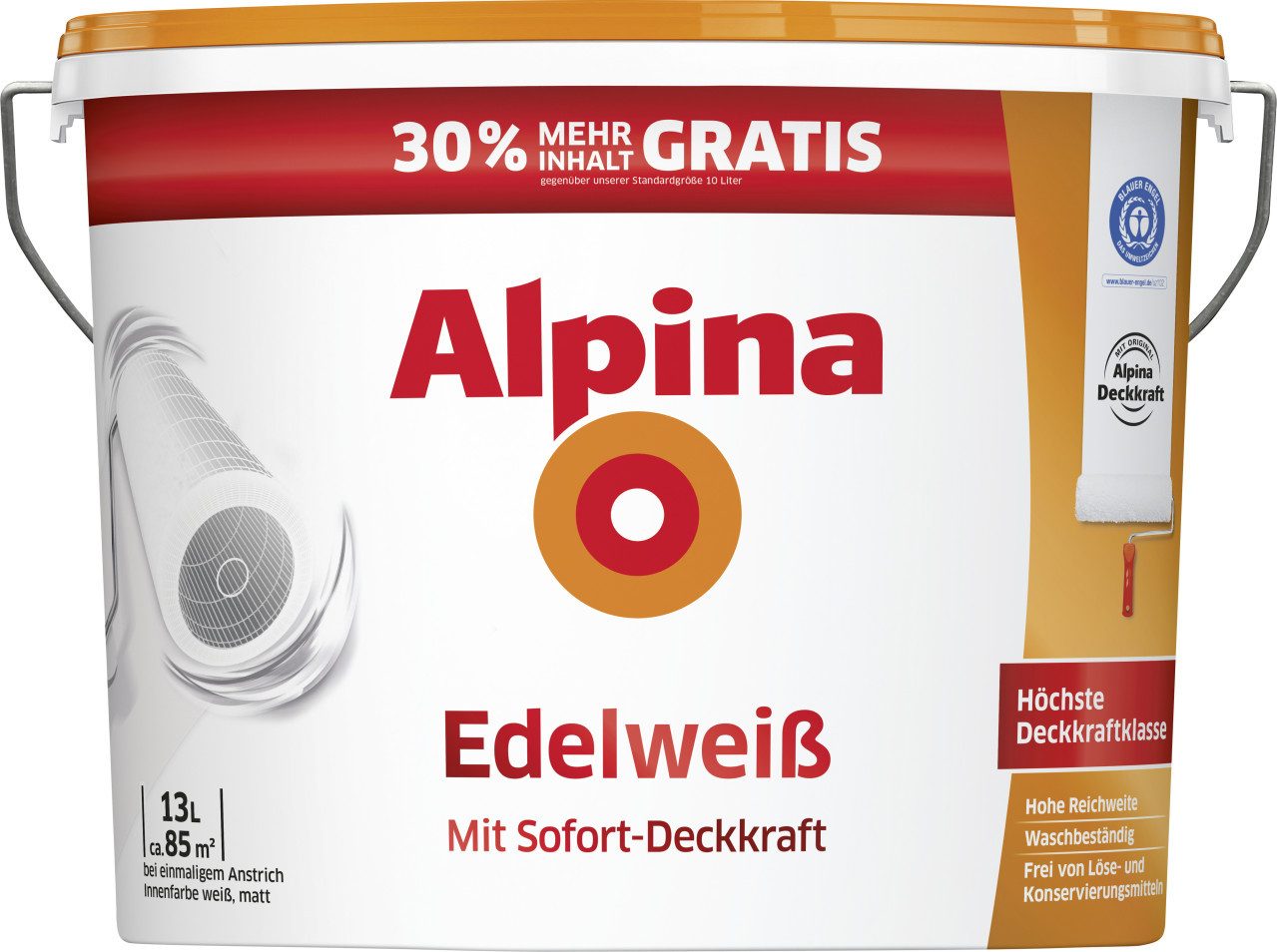 Alpina Wandfarbe Alpina Wandfarbe Edelweiß 13 L