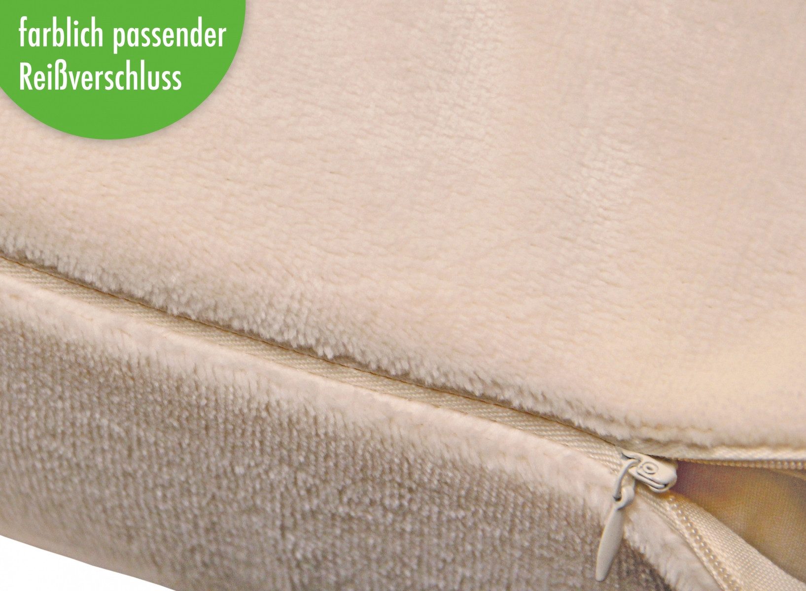 Heubergshop Seitenschläferkissenbezug, (2 Stück), 40x145cm, Fleece günstig online kaufen
