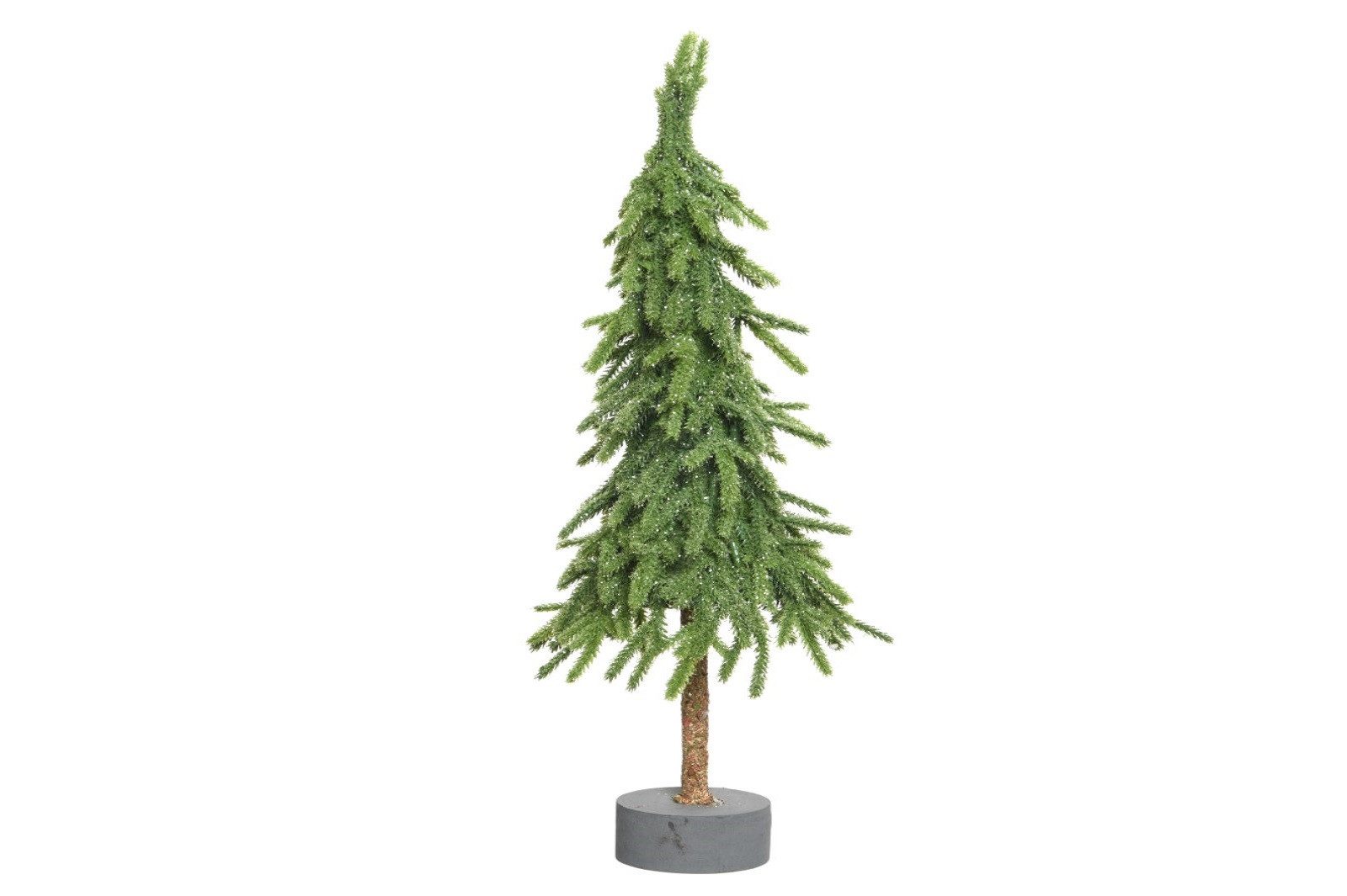 Kaemingk Dekobaum Mini Weihnachtsbaum grün glitter Ø 13 cm Höhe 70 cm