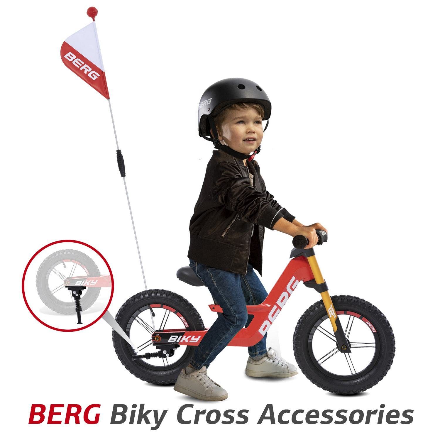 Biky 12" Lenkradpolster Berg mit Red Go-Kart rot BERG Laufrad Cross