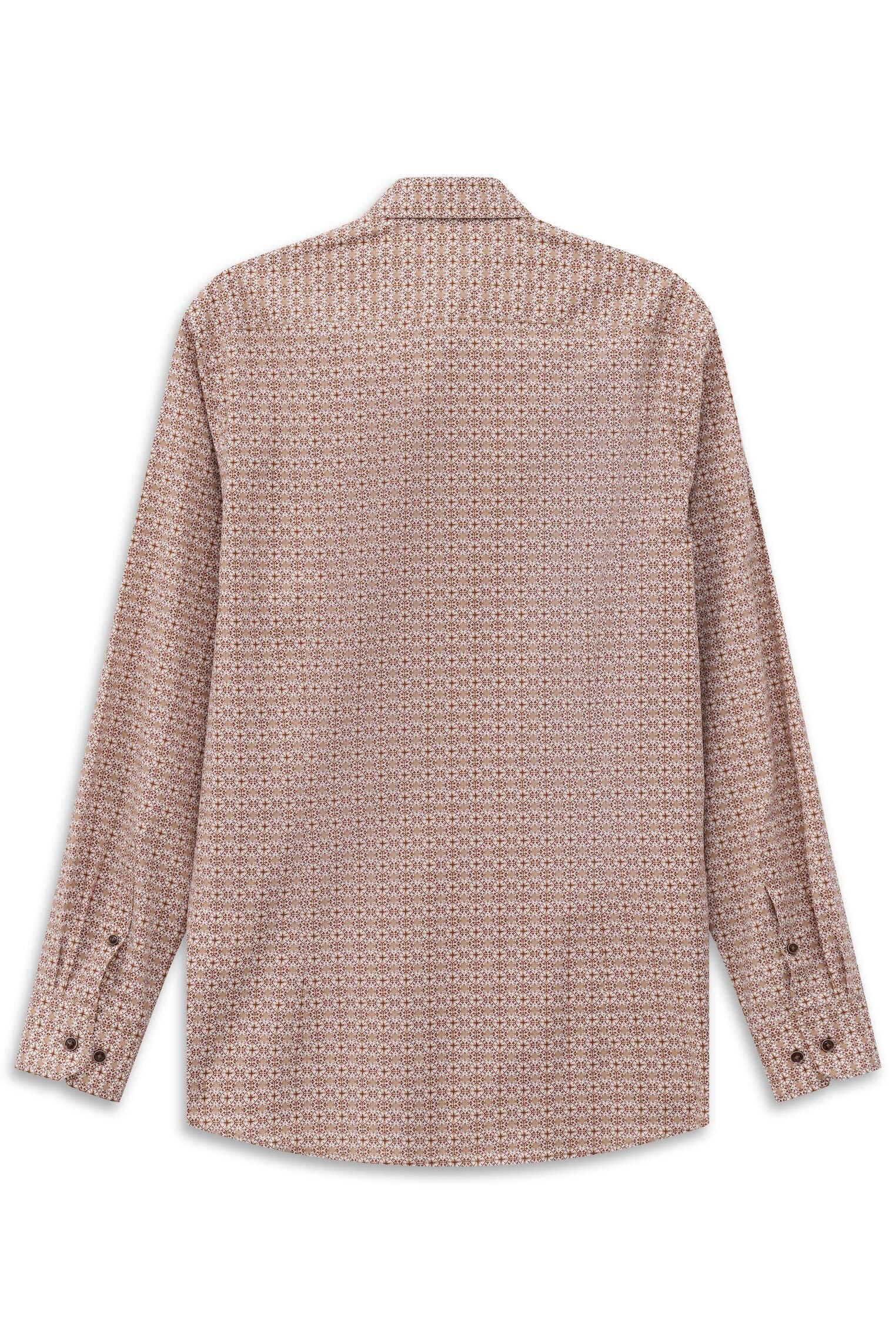 bugatti Langarmhemd Modern Fit mit Under-Button-Down Kragen