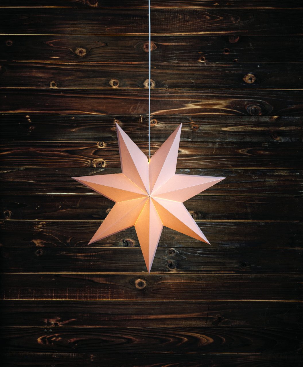 Dekostern Markslöjd Hängestern Duva Papier Ø 45 cm weiß