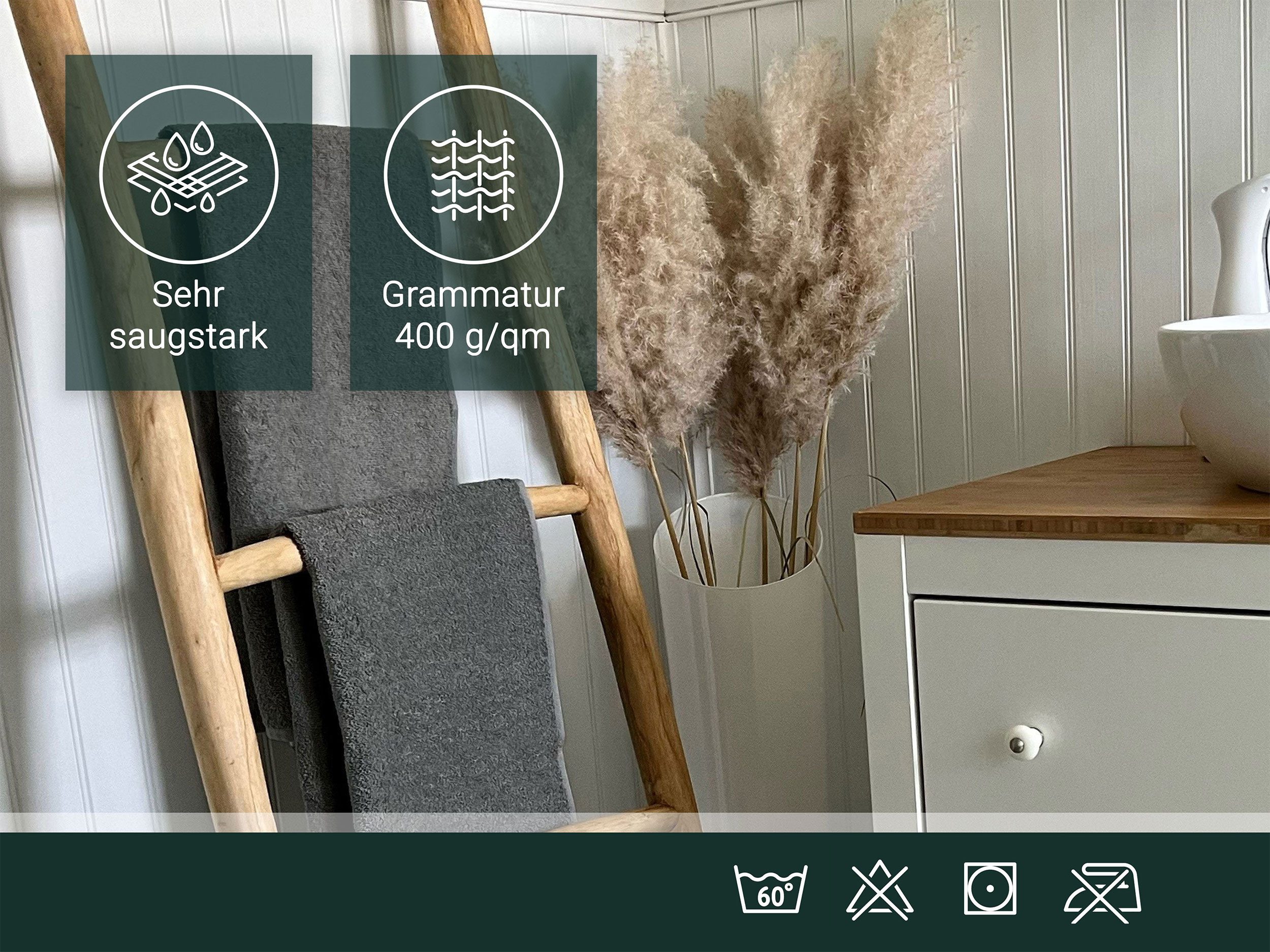 ZOLLNER Handtücher, Walkfrottier (10-St), pflegeleicht, suagstark günstig online kaufen