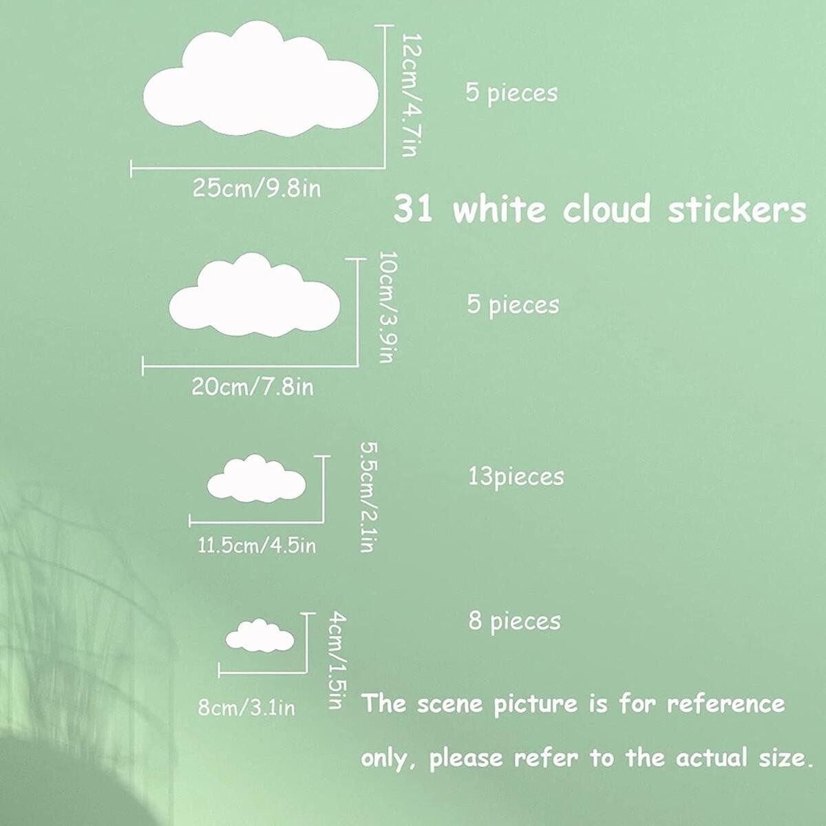 FELIXLEO Wandtattoo Große Wolken-Wandaufkleber, DIY Vinyl günstig online kaufen