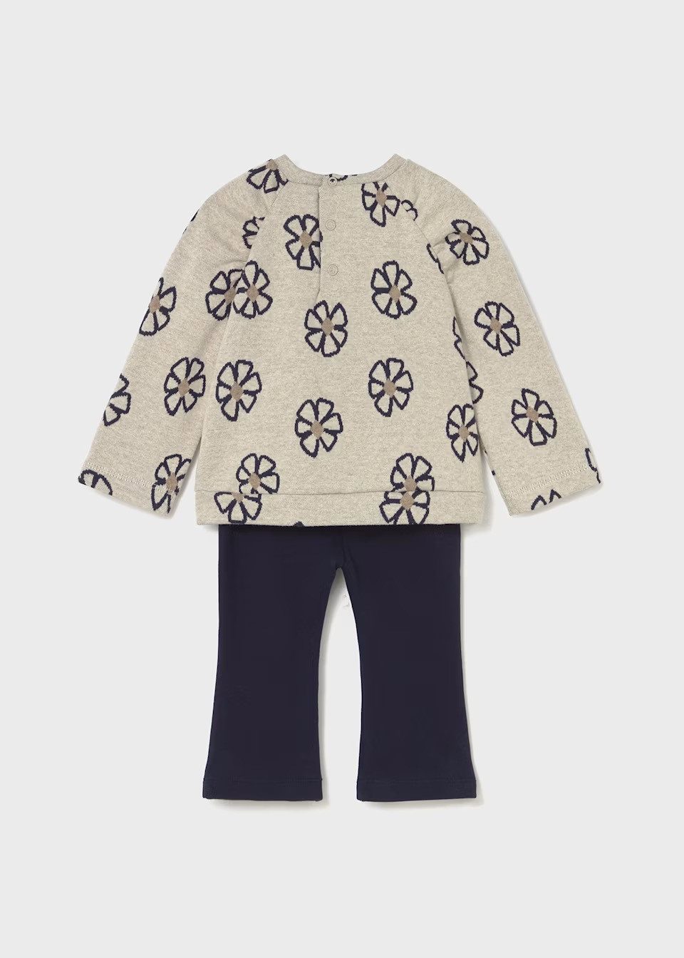 Mayoral Langarmshirt & Hose Baby Set aus Sweatshirt & Leggings mit Printmotiv (274248)