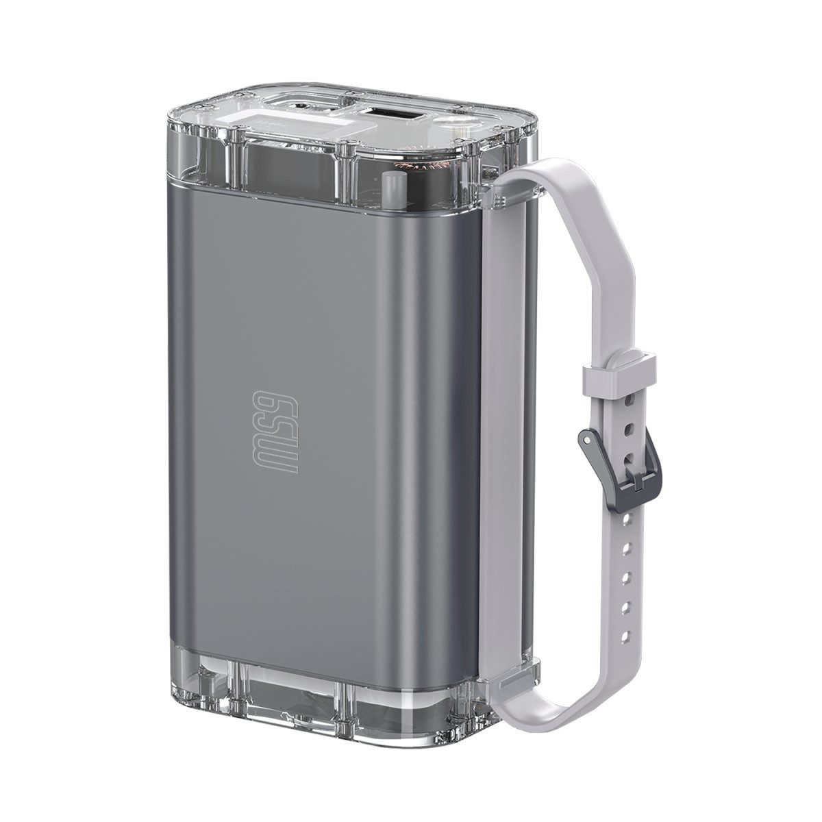 4smarts Powerbank Lucid Air 26.800 mAh 65W Powerbank 4smarts Powerbank Lucid Air 26800mAh 65W, grau 26800 mAh (11,1 V), schnelles Laden, IP67, LCD-Display