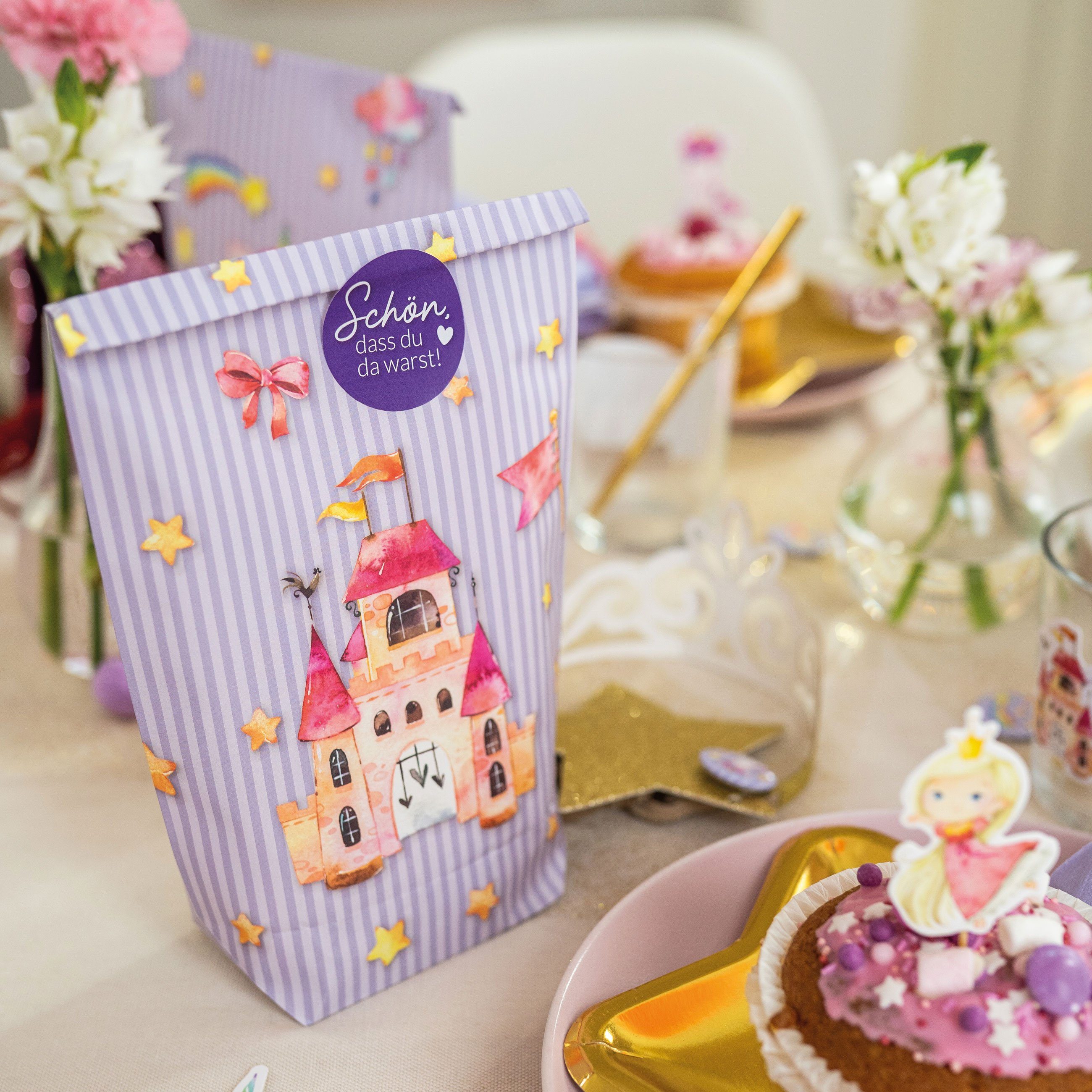 PAPIERDRACHEN Geschenkbox 12 Geschenktüten zum Geburtstag - mit Aufkleber zum Verschließen, in verschiedenen Motiven erhältlich – Bild 4 von 5