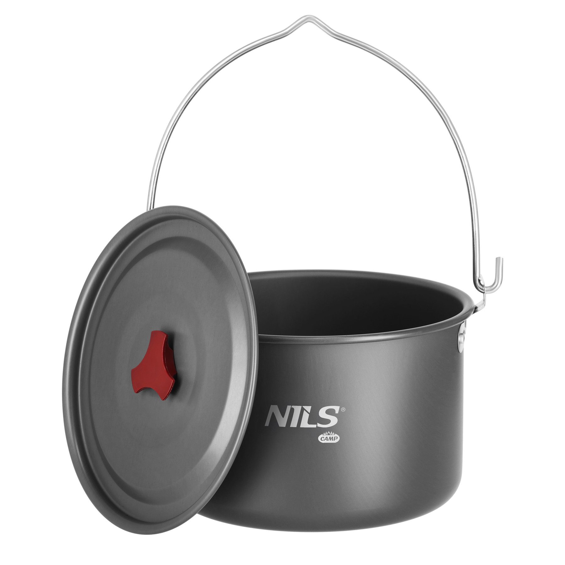 NILS CAMP Wasserkessel Camping Kochtopf Kessel Feuerkessel 4L