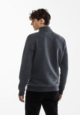 STREET ONE MEN Sweatshirt mit Stehkragen