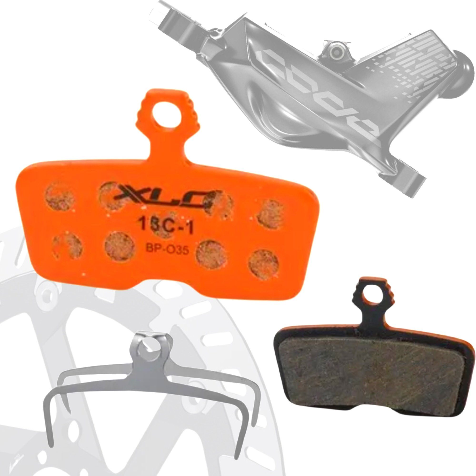 XLC Scheibenbremse XLC Scheibenbremsbeläge BP-O35 für Sram Avid Code 2011