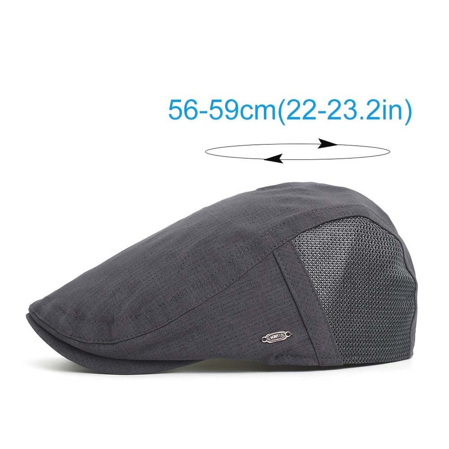 Bwecuy Schirmmütze Schirmmütze Baumwolle Barett Cap, Einstellbare Flatcap