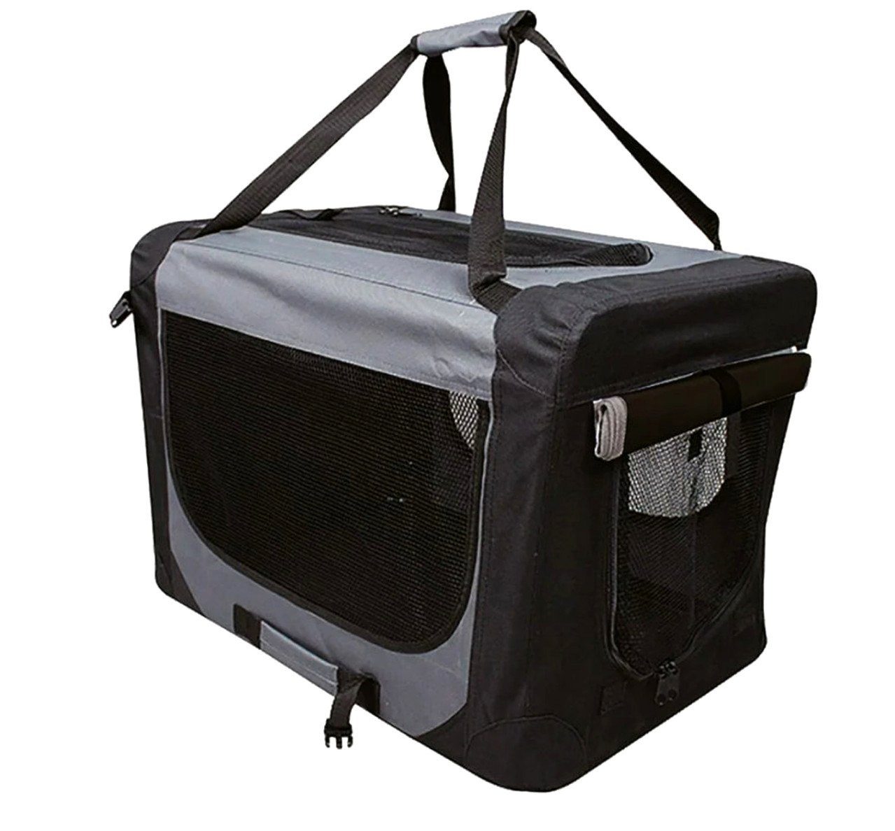 Trend Line Tiertransportbox Trendline Hundetransportbox L schwarz-grau