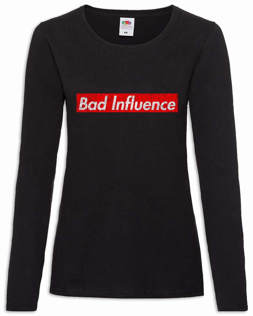 Langarmshirt Bad Influence Damen Langarmshirt Biker Club MC Rocker Adler Eagle