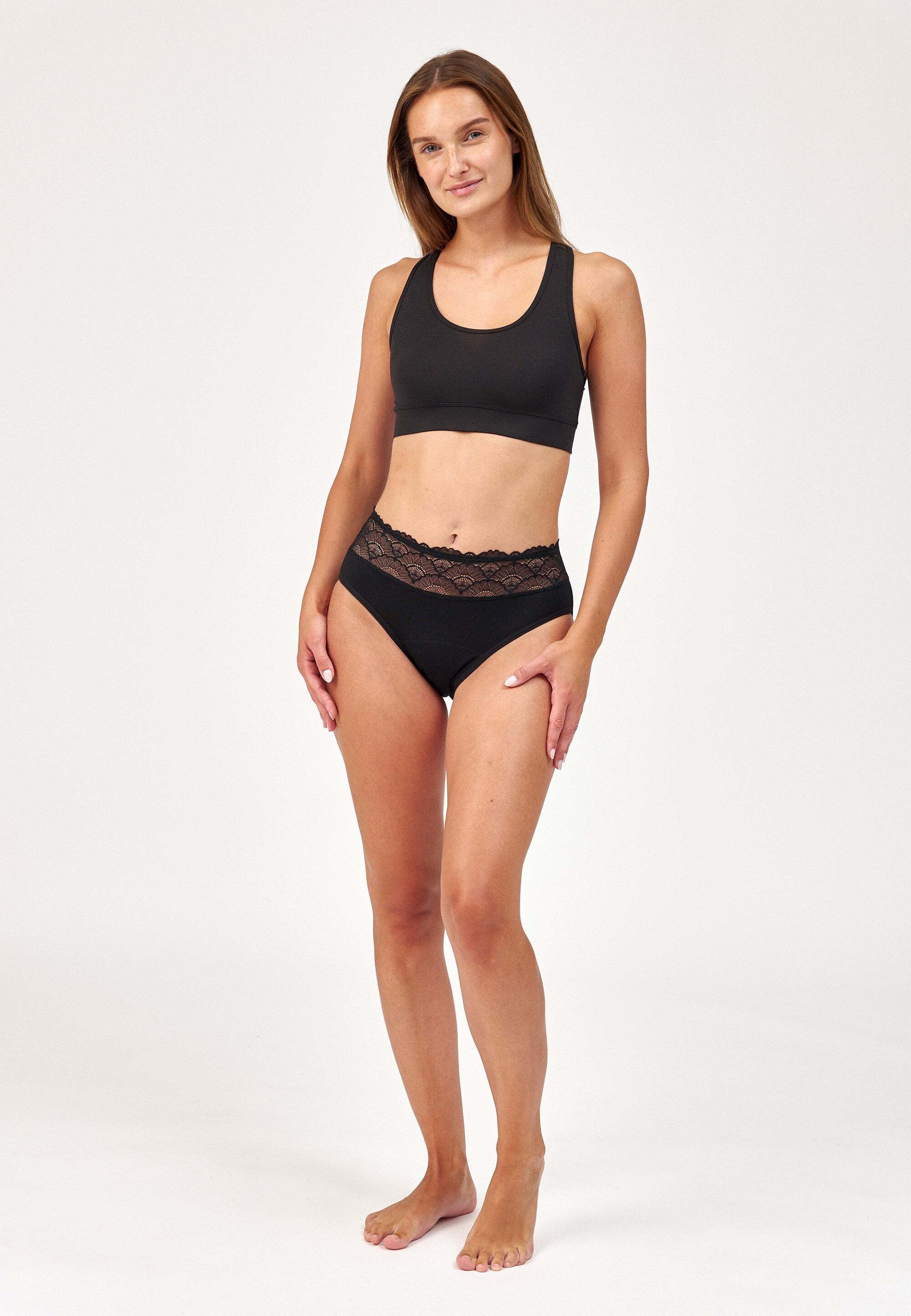 SNOCKS Periodenslip femtis by SNOCKS Ausfluss Panty - CLEO Slip (2-St) für den täglichen Gebrauch