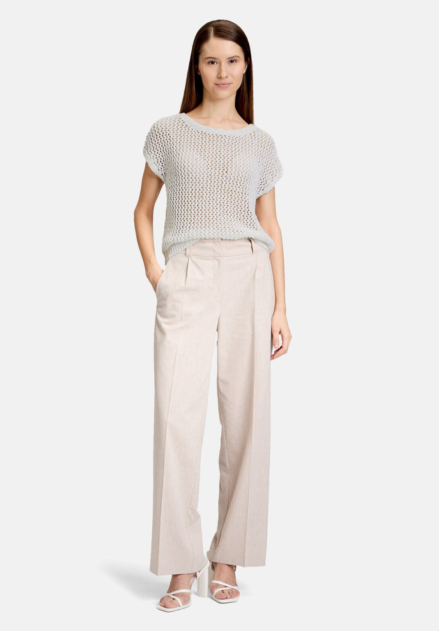 Betty&Co Stricktop Damen mit Effektgarn Glitzer