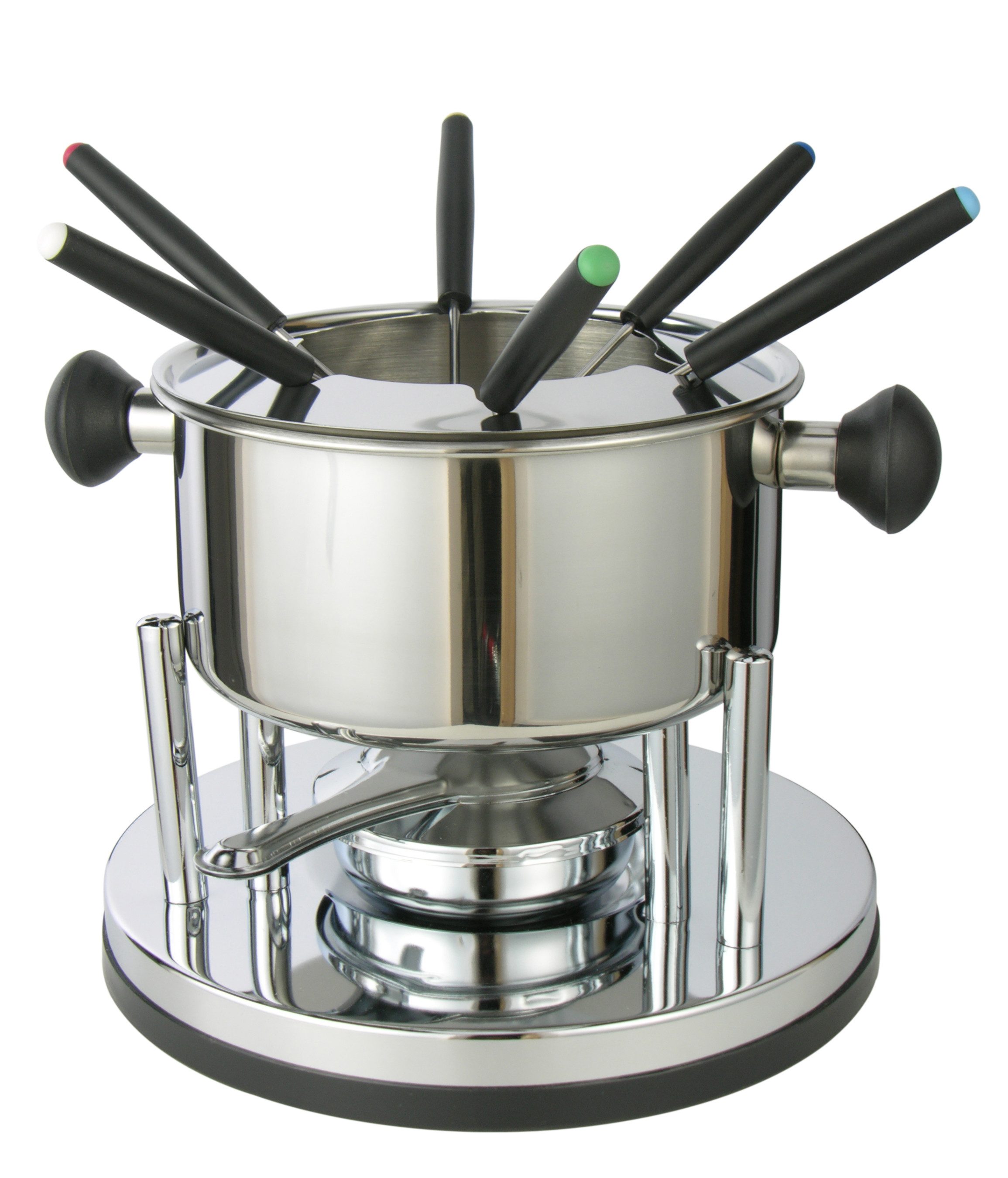 Haushalt International Fondue - Sets aus Edelstahl für 6 Personen, 2 verschiedene Sets 1x 10-teilig - 1x 22-teilig zur Auswahl