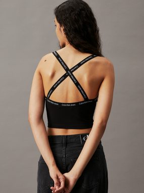 Calvin Klein Jeans Spaghettitop LOGO ELASTIC STRAPPY TOP mit Logoschriftzug