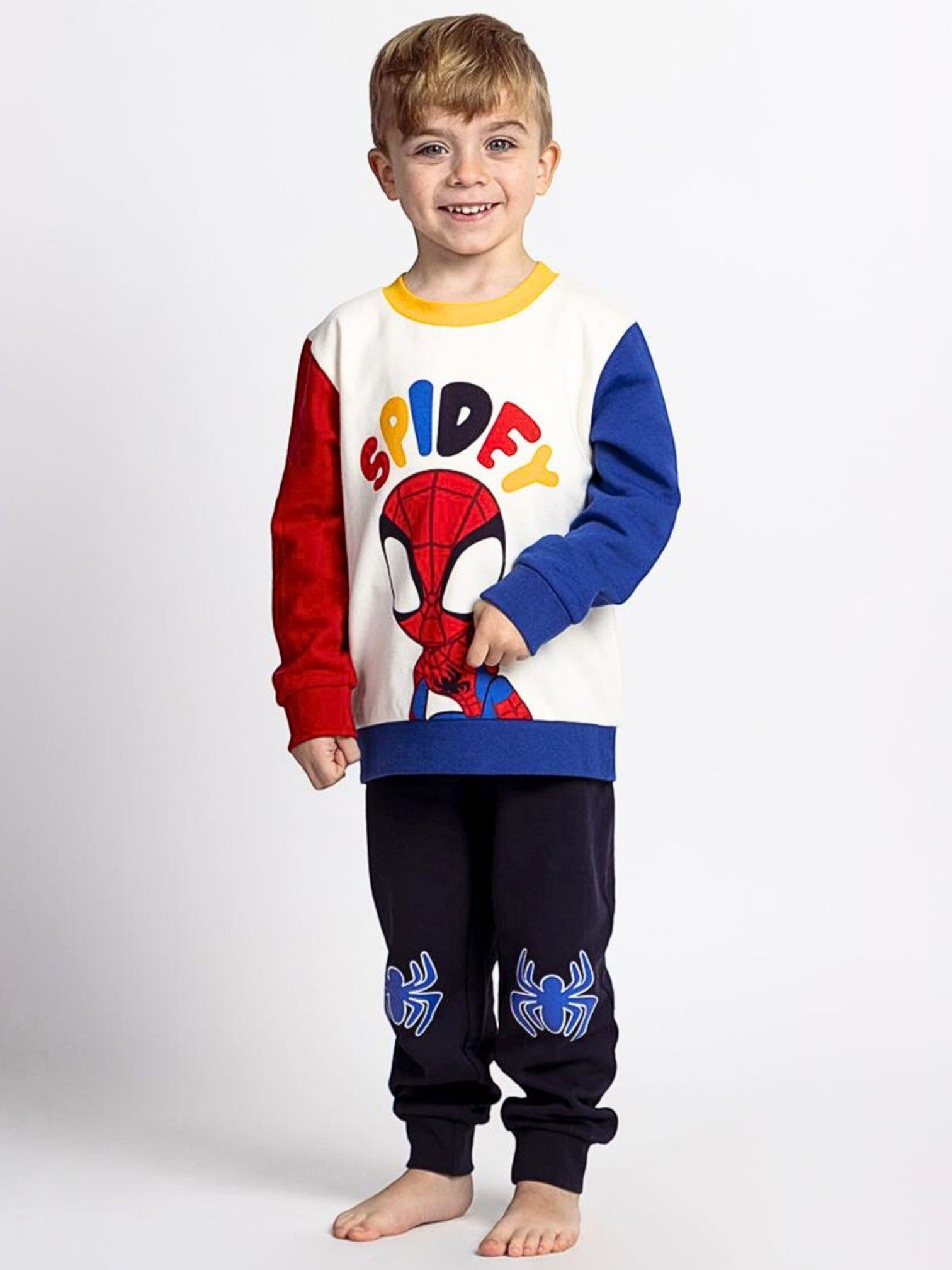 Cerdá Freizeitanzug Marvel - Spidey Amazing Friends (2-tlg), Outfit Sweatshirt & Hose Größe 92-116 cm