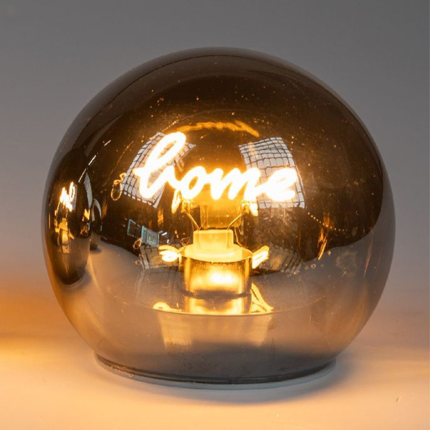 formano Dekokugel Schriftzug, mit Timerfunktion, Schwarz, Motiv: Schriftzug, Höhe: cm