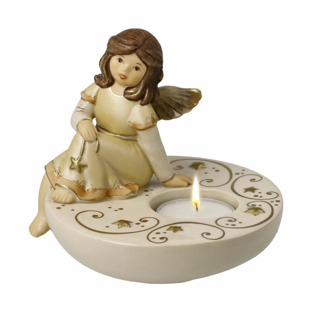 Goebel Kerzenhalter Träumerle im Kerzenschein Champagner günstig online kaufen