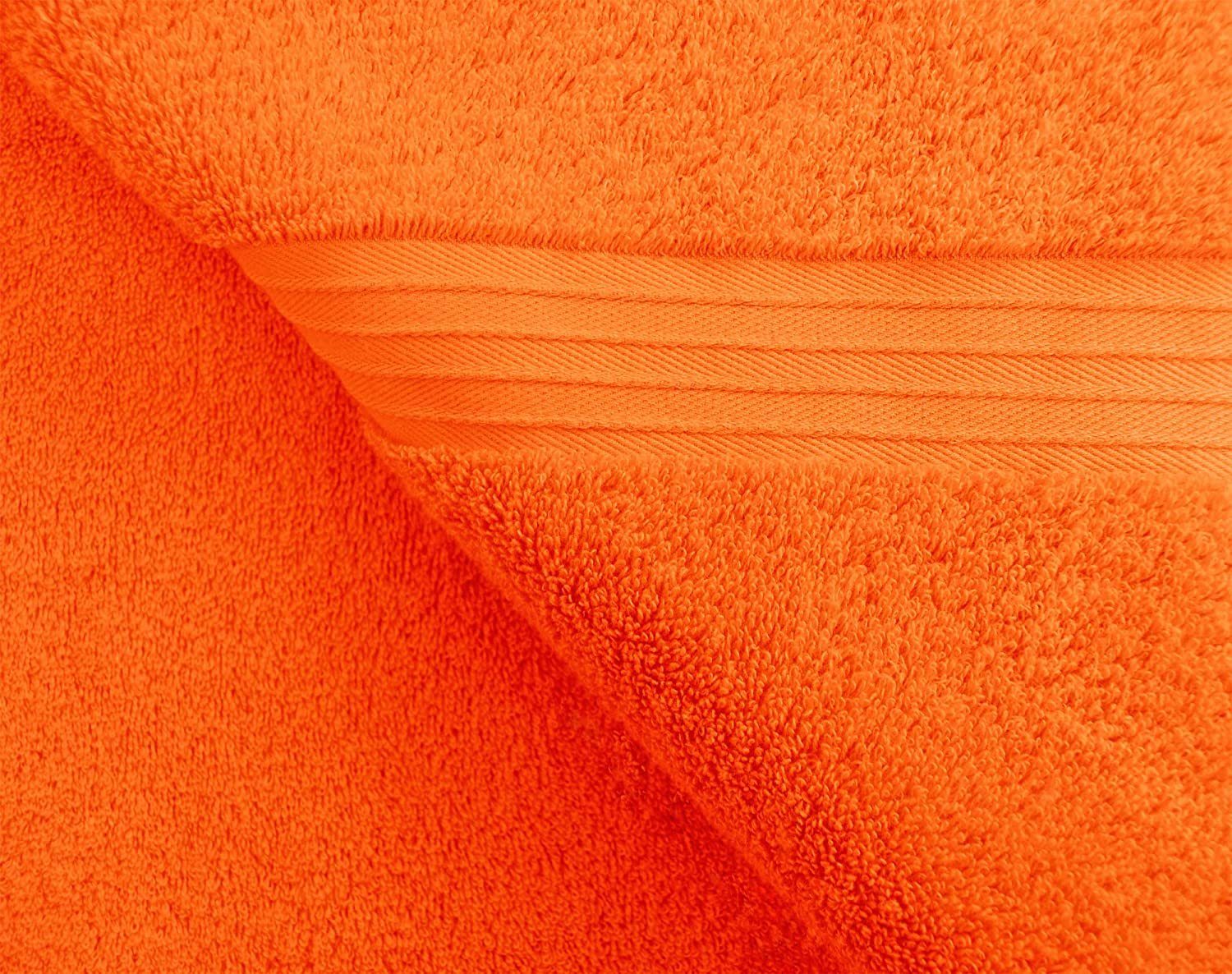 Lashuma Duschtuch Linz, Frottee 70x140 Frottee (1-St), Duschtuch cm Orange