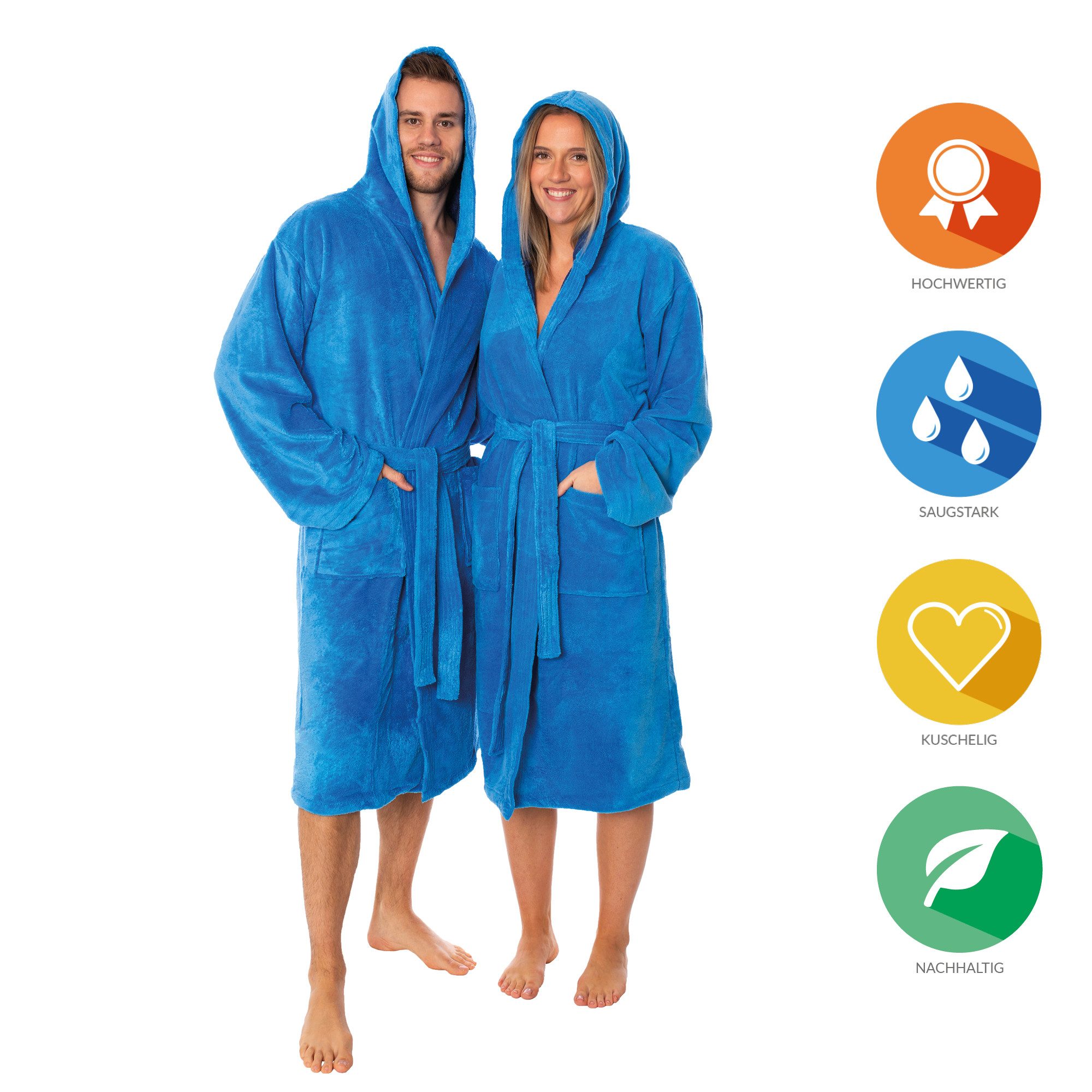 Lavea Bademantel Madrid, aus 100% Bambusviskose, fusselfrei, pflegeleicht, günstig online kaufen