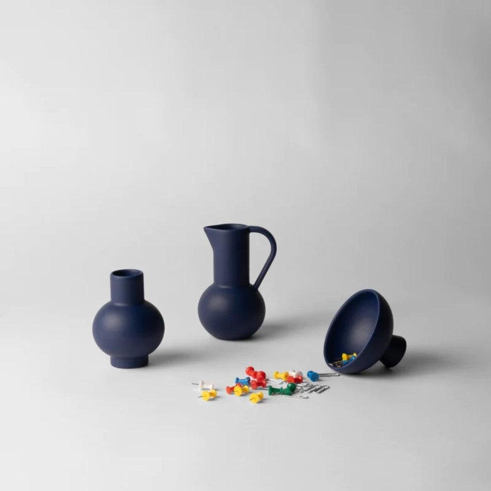 Raawii Dekovase Vase Strøm Ceramic Blue günstig online kaufen