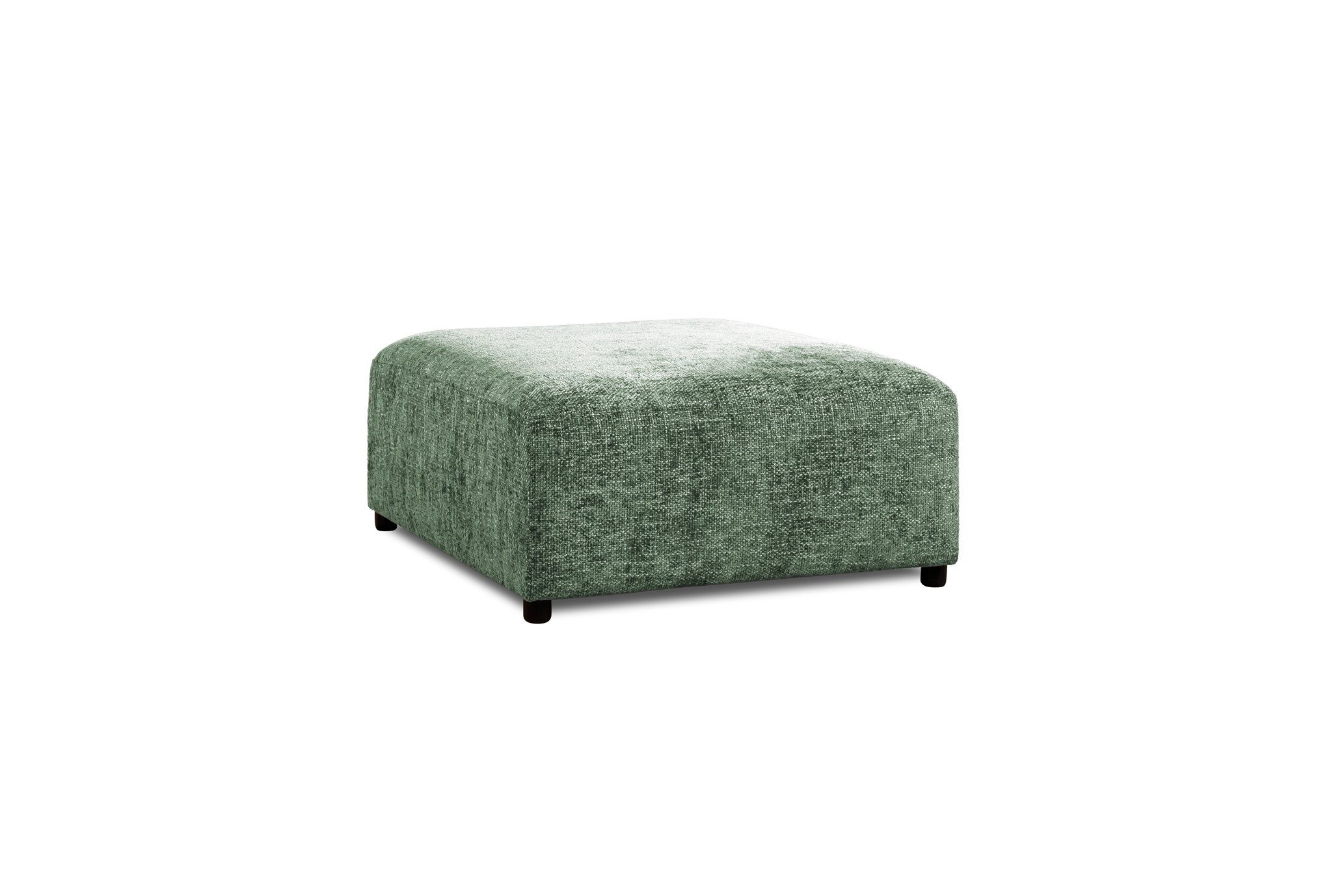 Fun Möbel Polsterhocker Designerhocker ROMY in Stoff Enjoy Me, optisch wechselnde Farbtöne (3D-Effekt)