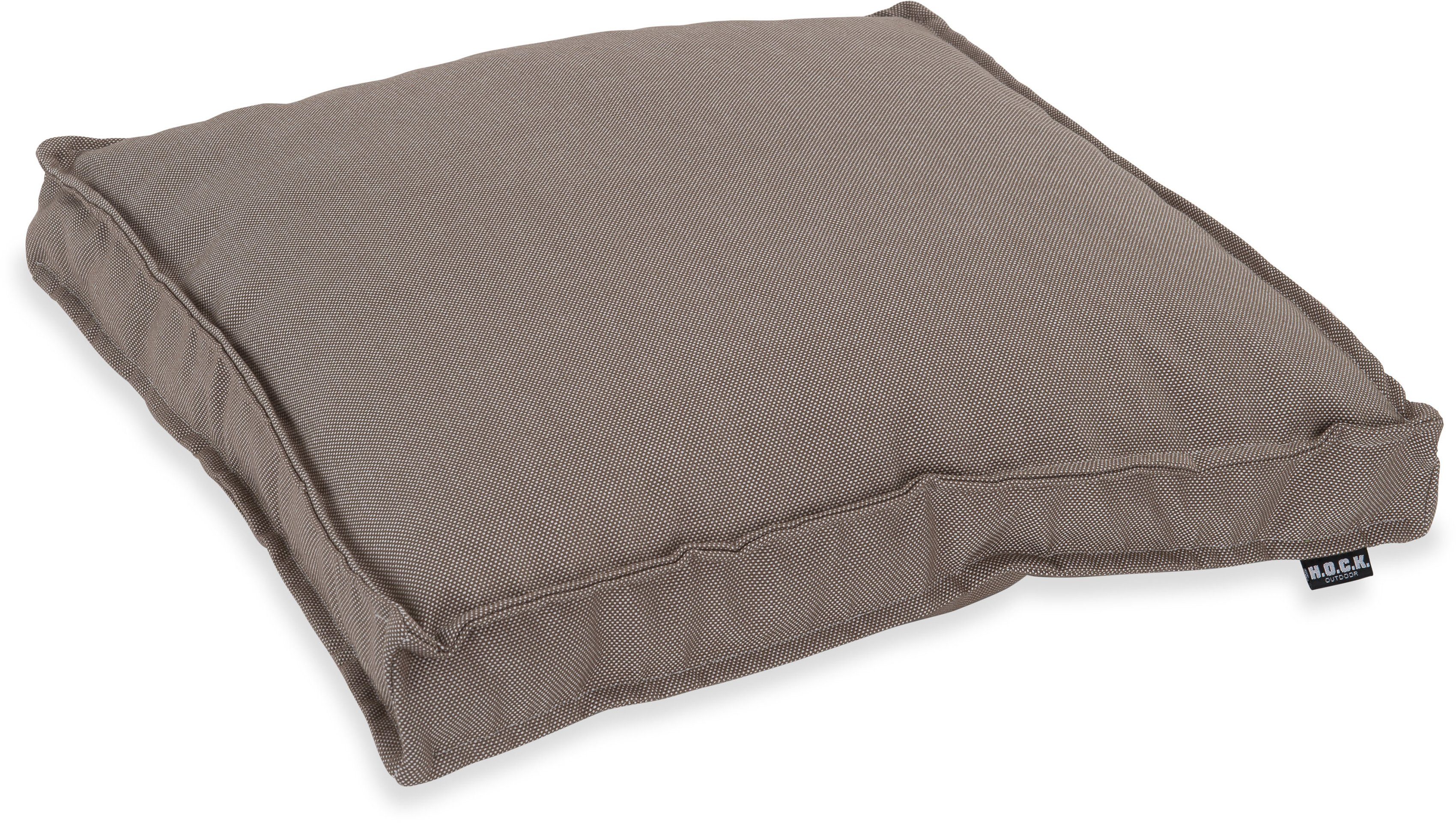 H.O.C.K. Sitzkissen Caribe, Outdoor geeignet taupe/taupe-braun