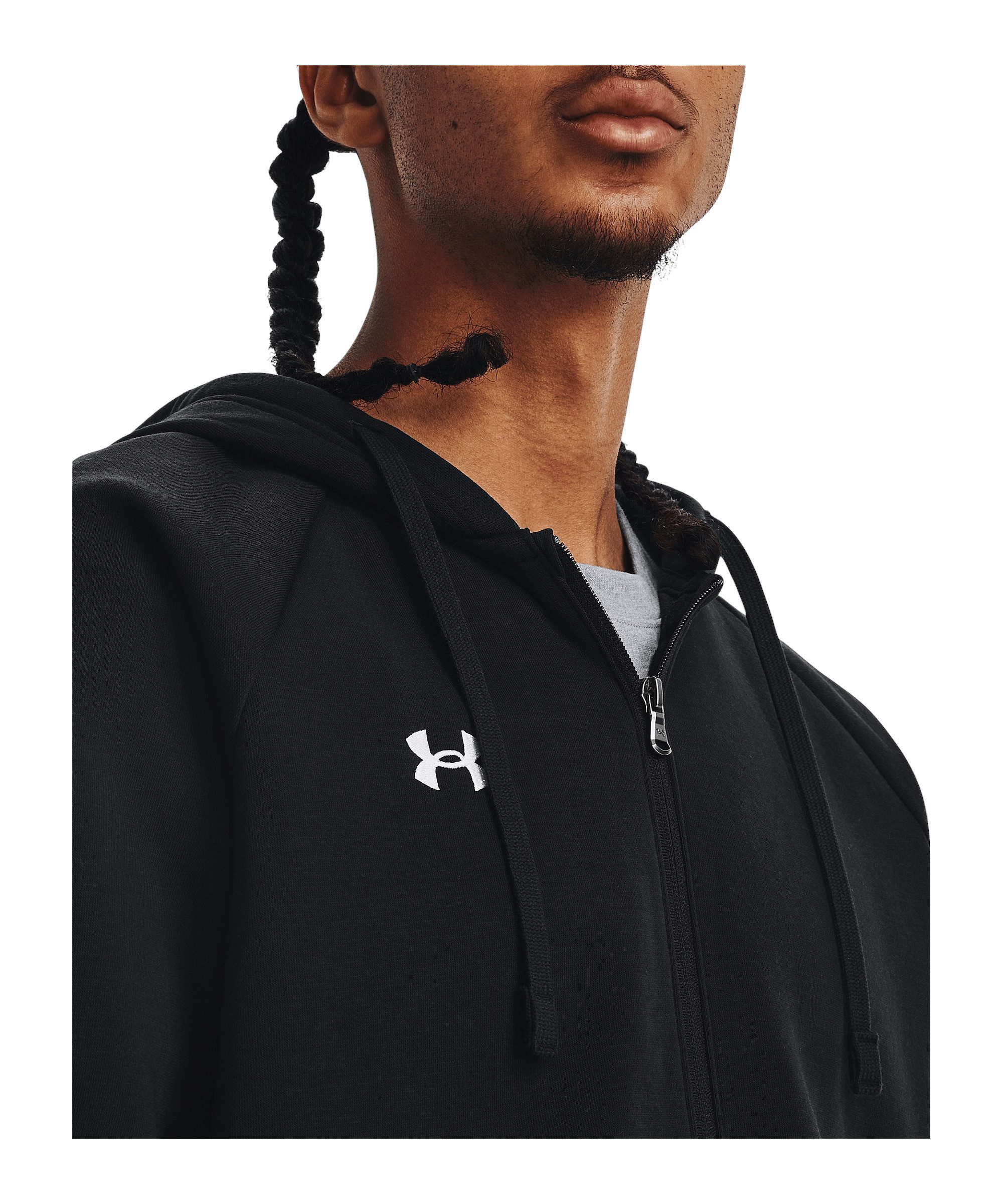 Under Armour® Sweatjacke Under Armour Rival Fleece Kapuzenjacke Baumwolle – Bild 3 von 3