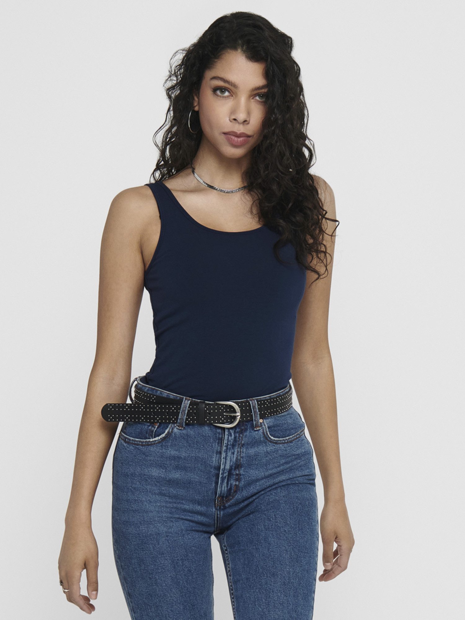 ONLY Tanktop Live Love (3-tlg) Lange Tops, elastische Baumwollqualität günstig online kaufen