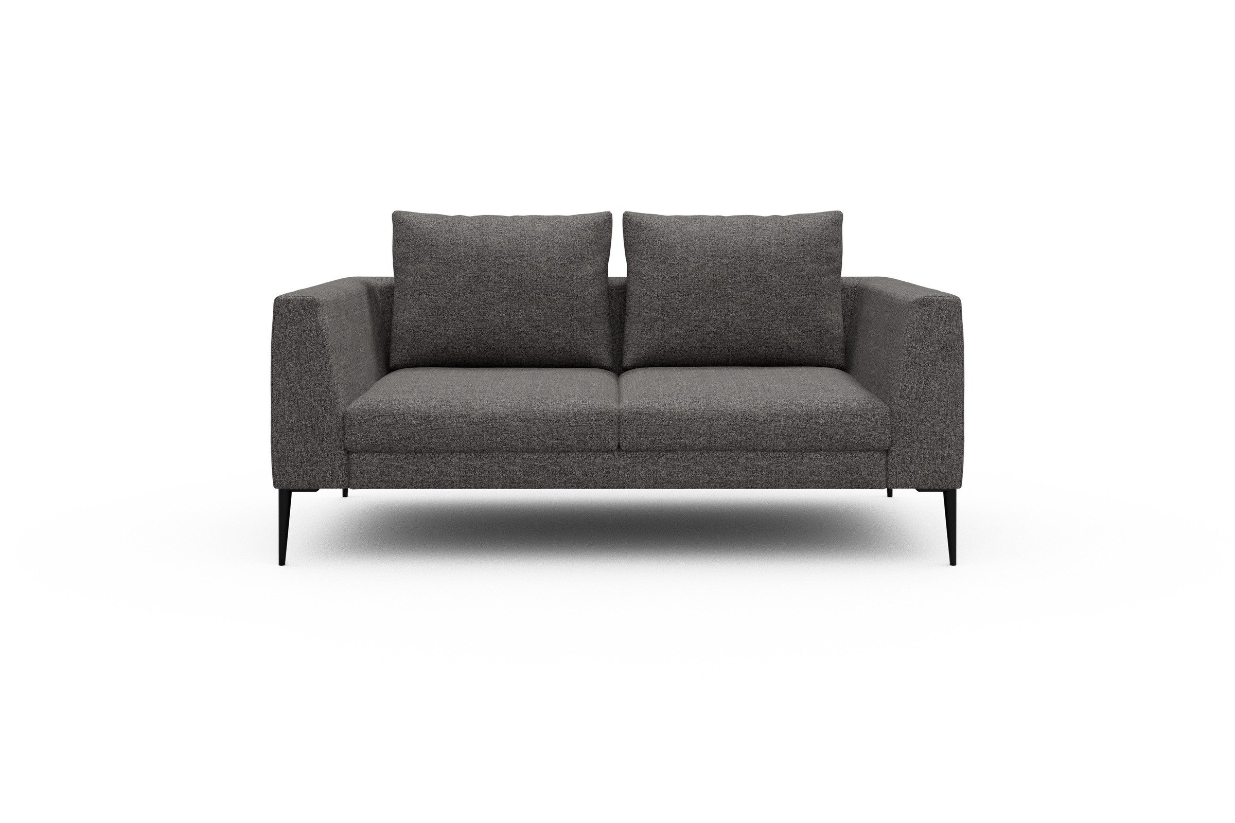 moebelfaktor Sofa Paul 2-Sitzer, Skandinavisches Design, niedrige Bauhöhe, für Saugroboter geeignet