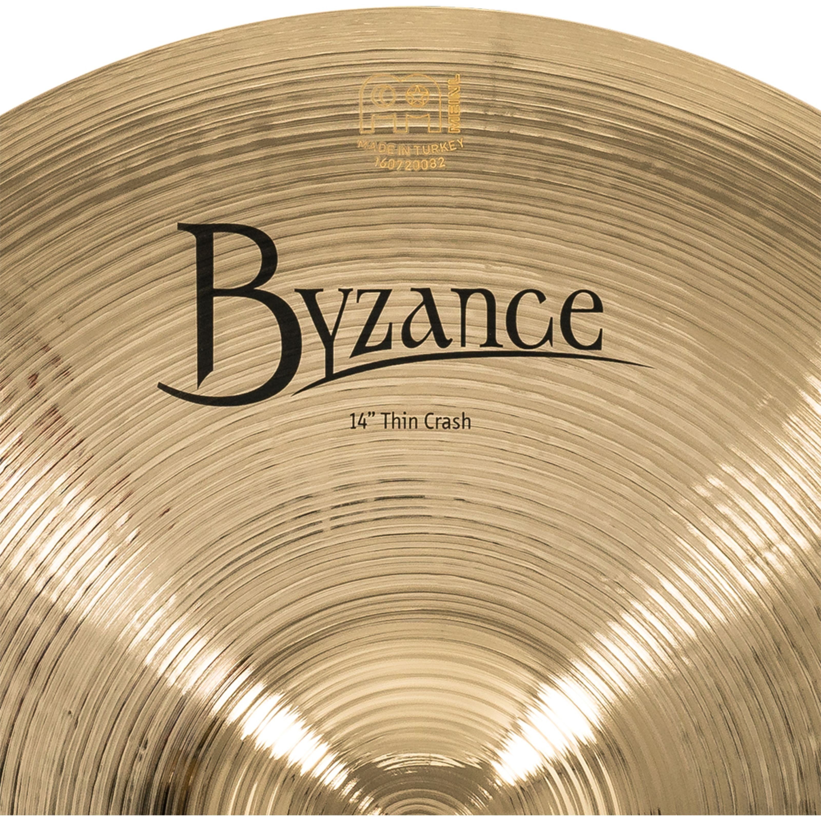 Meinl Percussion Becken, Cymbals, Crash Becken, Byzance Thin Crash 14" B14TC-B, Brilliant - Crash Becken