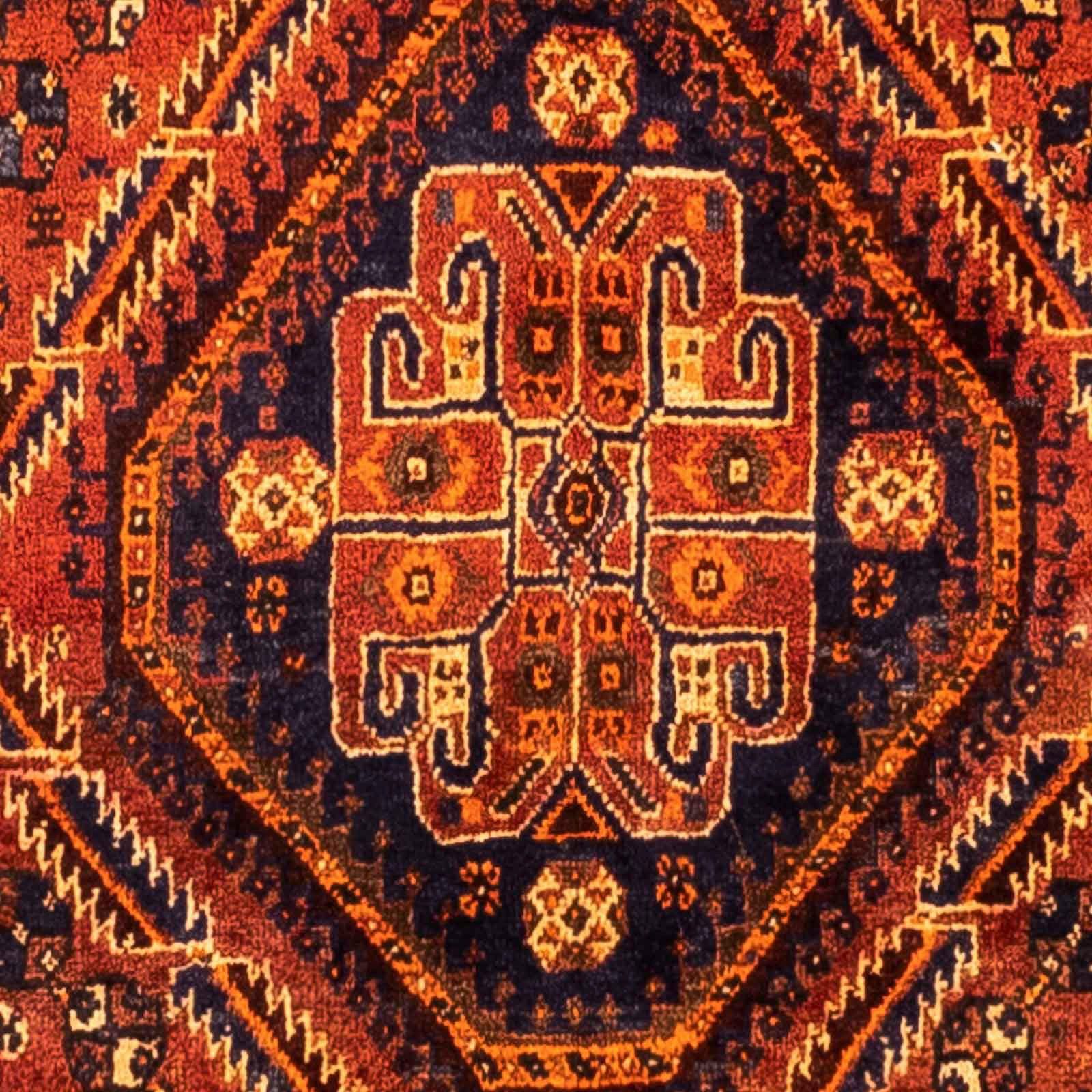 Unikat 275 Wollteppich Höhe: mm, Shiraz Zertifikat x cm, 175 mit rechteckig, Medaillon morgenland, 1
