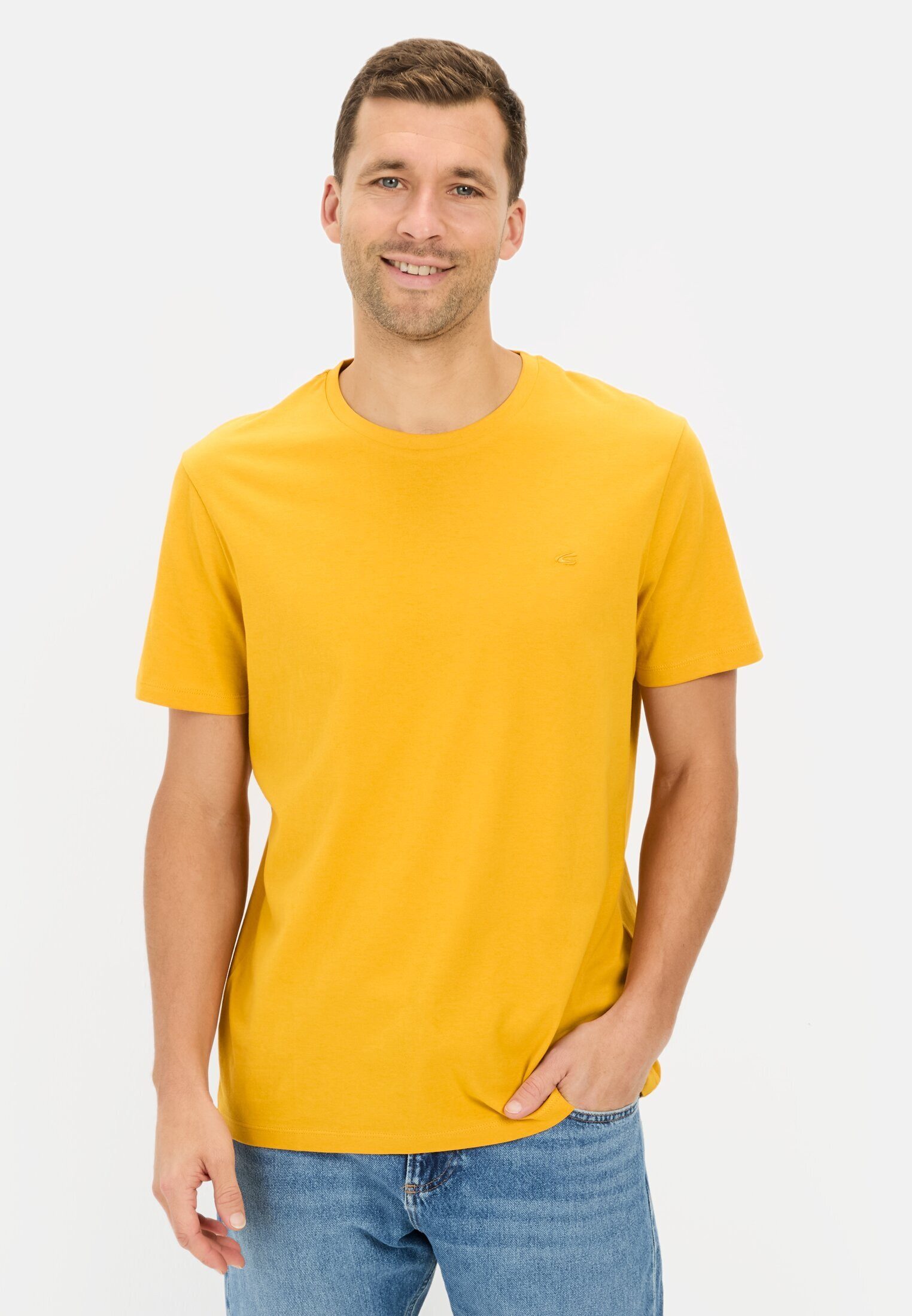 camel active T-Shirt aus reiner Baumwolle günstig online kaufen