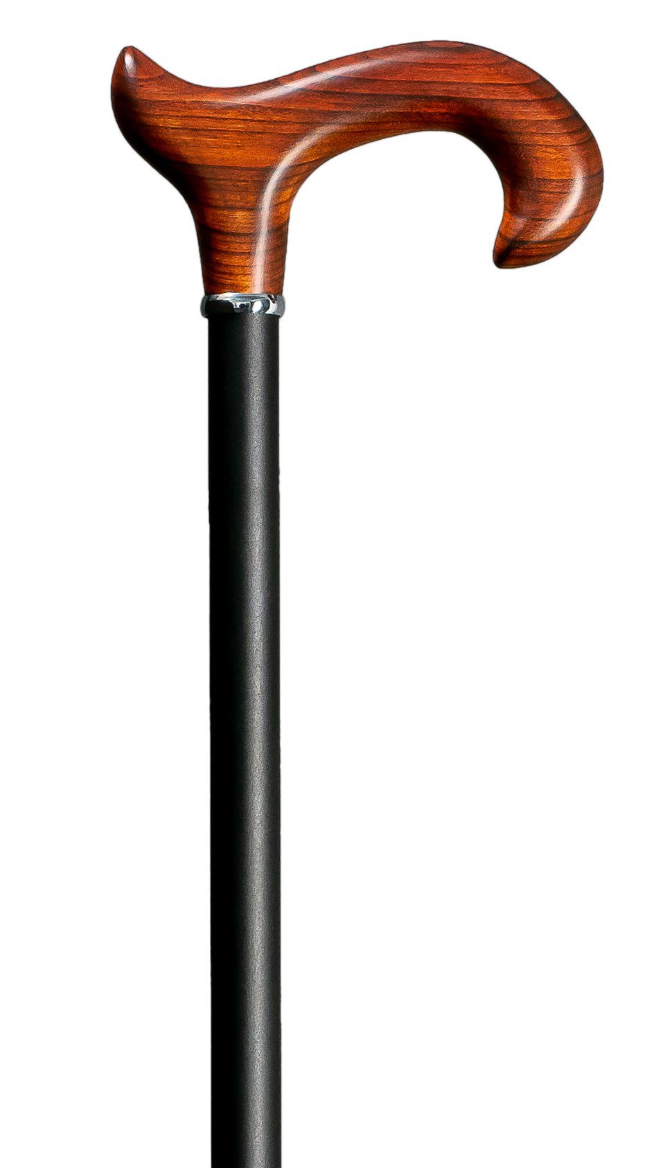 Stockshop Gehstock Step-Derby KIRSCHE small, Derbygriff, höhenverst., Gummipuff.