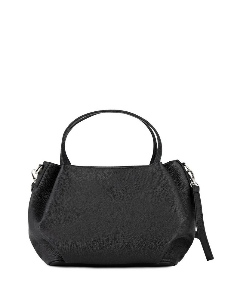 Caspar Henkeltasche Damen Leder Handtasche Schultertasche - PREMIUM LINE - Modell No.823, elegant, robust & unempfindlich - 100% Echtleder - Handmade in Italy