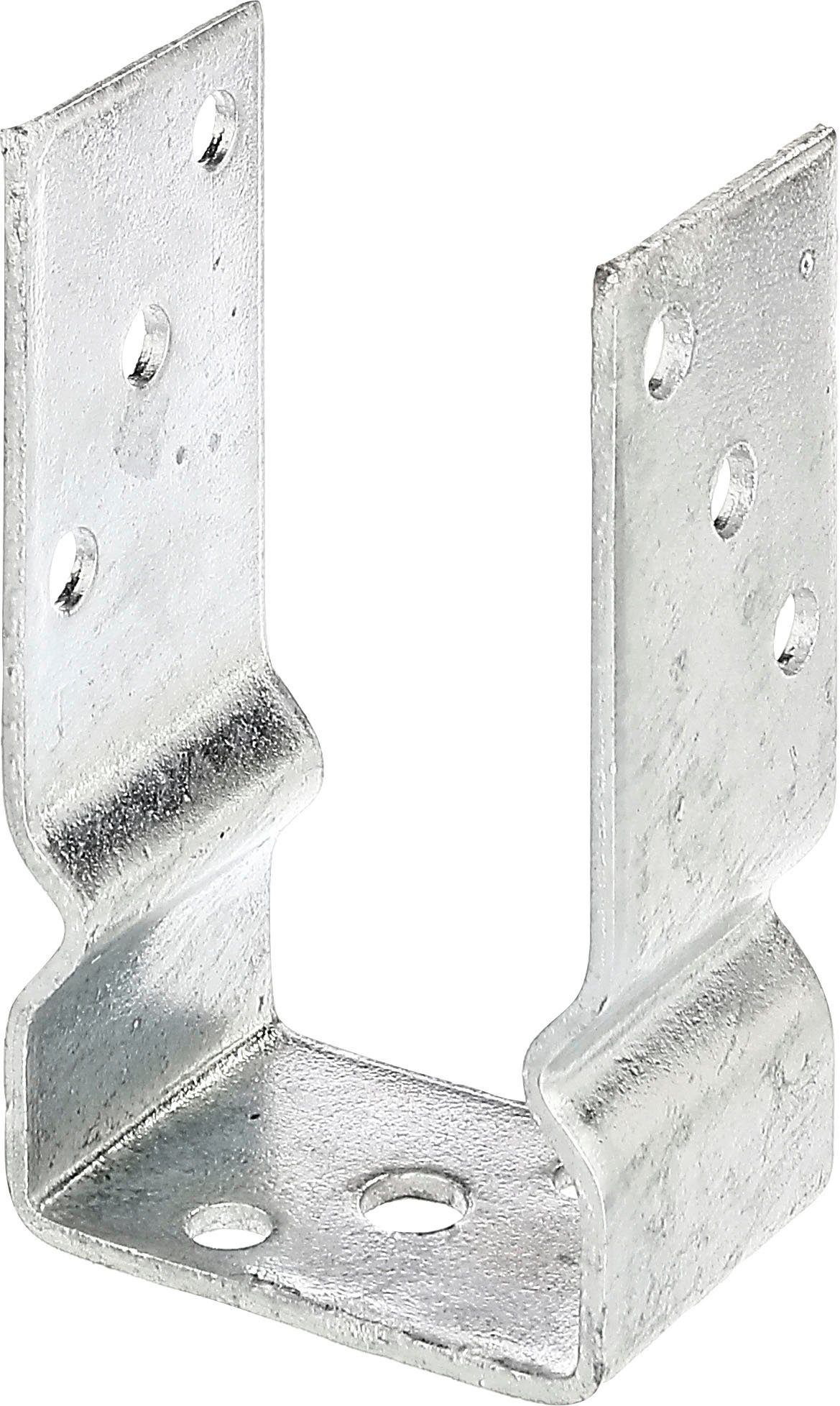Alberts U-Pfostenträger, zum Aufschrauben, (Set, 5-St), feuerverzinkt, lichte Breite 81 mm